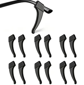 6 Pairs Anti-Slip Eyeglass Ear Grips Hook, Comfortable Silicone Elastic Eyeglasses Temple Tips Sleeve Holder-For Eyeglasses Sunglasses Spectacles Glasses Reading