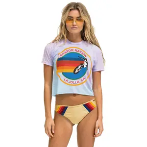 AVIATOR NATION LA JOLLA BOYFRIEND TEE - TIE DYE BUBBLEGUM