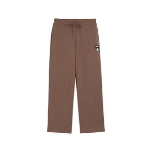 PUMA Mens Oversized Wide Sweatpants Casual - Brown