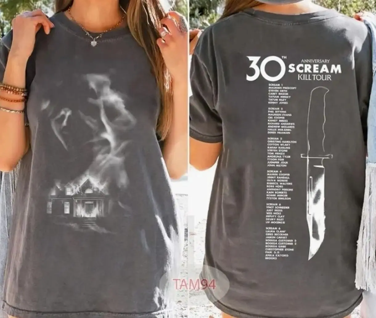 Scream 30th Anniversary Kill Tour Shirt, Scream 7 Movie 2026 Tee, Two ...