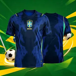2026 Brazil National Home And Away 10# Neymar 7# 11# Short And Long Sleeve Soccer Jerseys Fans Version Breathable