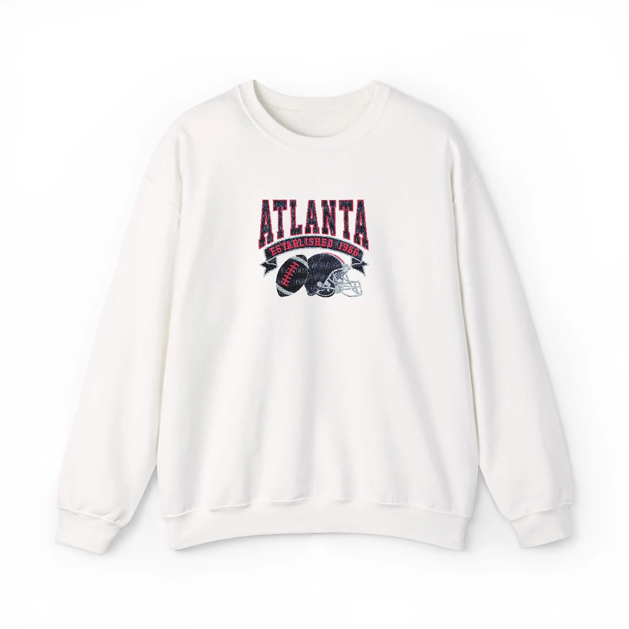 Atlanta Braves Embroidered Crewneck Sweatshirt