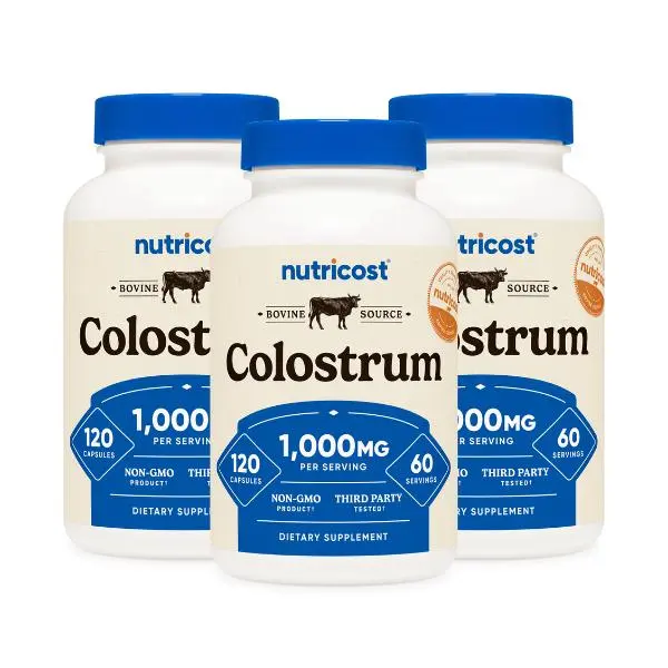 3-Pack Colostrum 500mg Capsules
