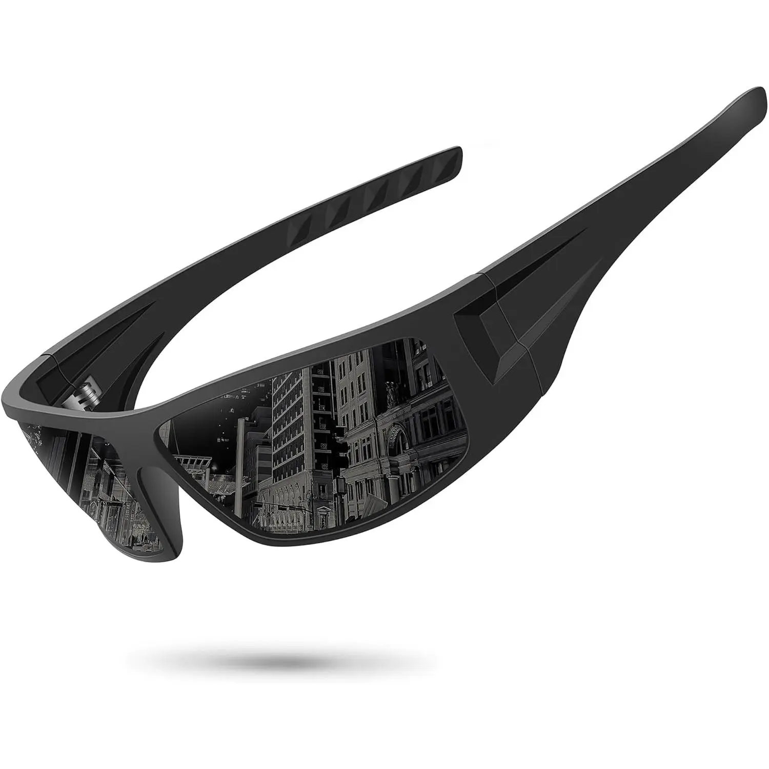 Polarized Sports Sunglasses for Women, Lightweight Sports Shades with Unbreakable Wrap-Around Frame, TAC Anti-Blue Light UV400 Protection Lenses for Hiking & Light Outdoor Activities, Sporty Sunglasses