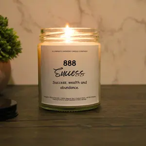 888 Angel Number Candle |Law of Attraction | Repeating Numbers Candle | Numerology Candle |Manifestation Candle | Mystical Candle |Spiritual