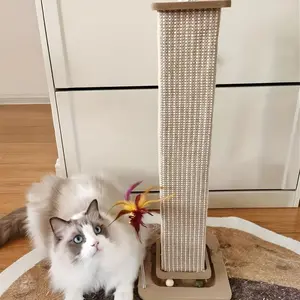 High-Thickness Cat Scratching Post, Vertical Scratcher, Durable Vertical Space-Saving Design, Essential for Cat Lovers, High-Quality Material, Pet Furniture