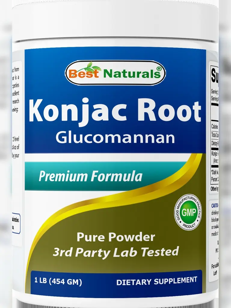 Best Naturals Konjac Root Glucomannan Gluten-Free Supplement, 1 Lb Pure Powder Best Naturals Konjac Root Glucomannan Gluten-Free Supplement, 1 Lb Pure Powder