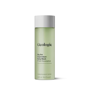 Geologie Superclean Body Wash | Deep Cleansing Shower Gel for Men & Women | All-Natural Clean & Hydrating Derm-Grade Formula | 8.4 fl oz Bottle
