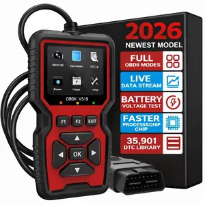 Portable Automotive Repair Tool-Upgraded obd2 Car Engine Scanner, Sopports 10 Languages and Most obd2 Cars after 1996-V519
