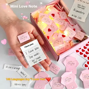 FuRise Mini Love Letter Set – Romantic Envelopes for Valentine’s Day, Birthday & Holiday Gift Box, Cute Creative Greeting Message Stationery for Couples & Friends