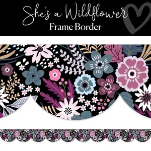 She's A Wildflower Bulletin Board Border