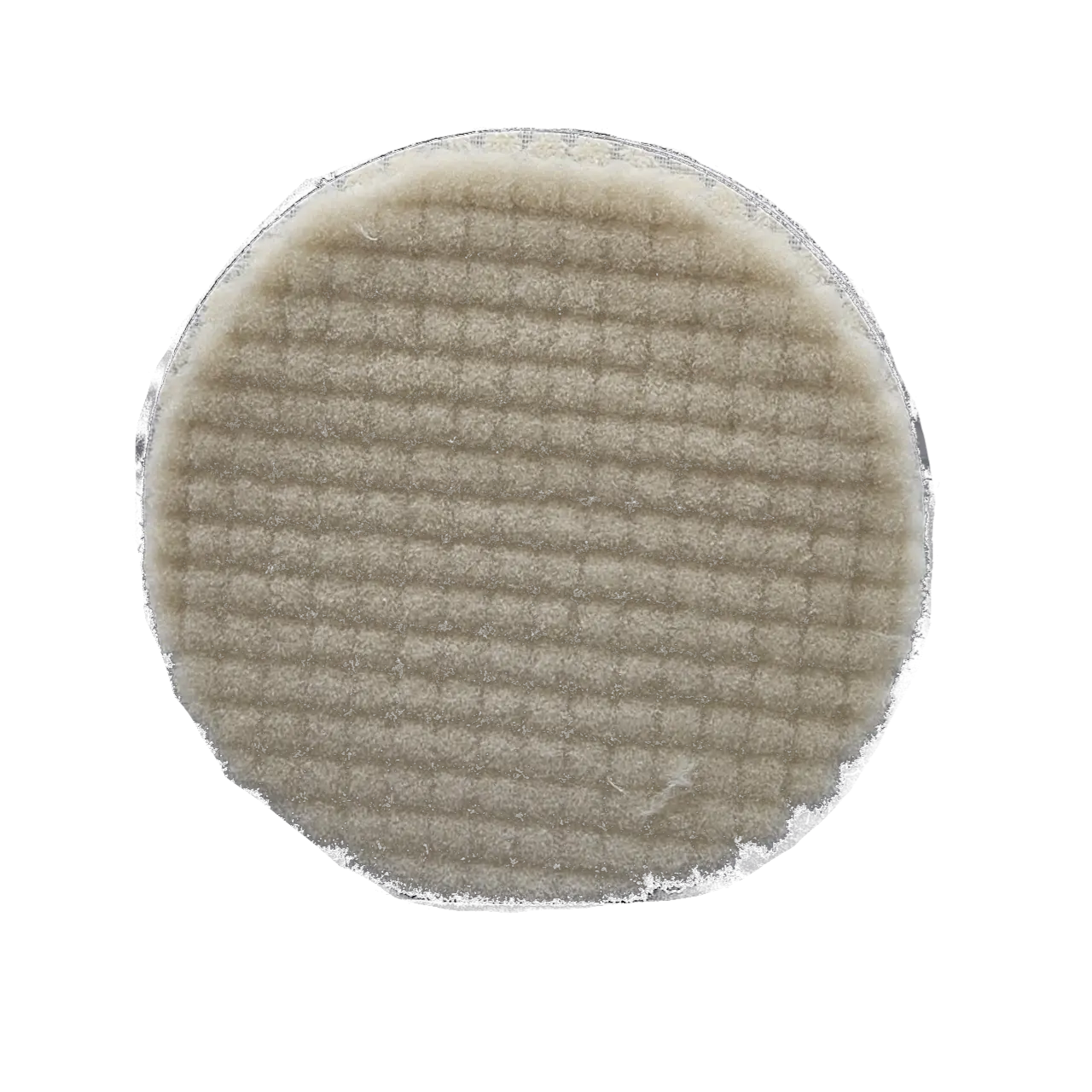 5" Wool Pad with Foam Attachment, Abrasive Finishing Accessory for Rotary Sander