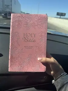 KJV Holy Bible, Blossom Pink Floral Flexible Imitation Leather Cover, Gift Edition