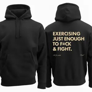 Funny EXERCISING JUST ENOUGH TO F≈CK & FIGHT Shirt, Retro Vintage Y2K Streetwear