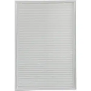Vertical Pleated Temporary Blinds No Drilling Self Adhesive Easy to Install Window Roller Blinds for Bathroom Kitchen Living Room Office White 60*150cm