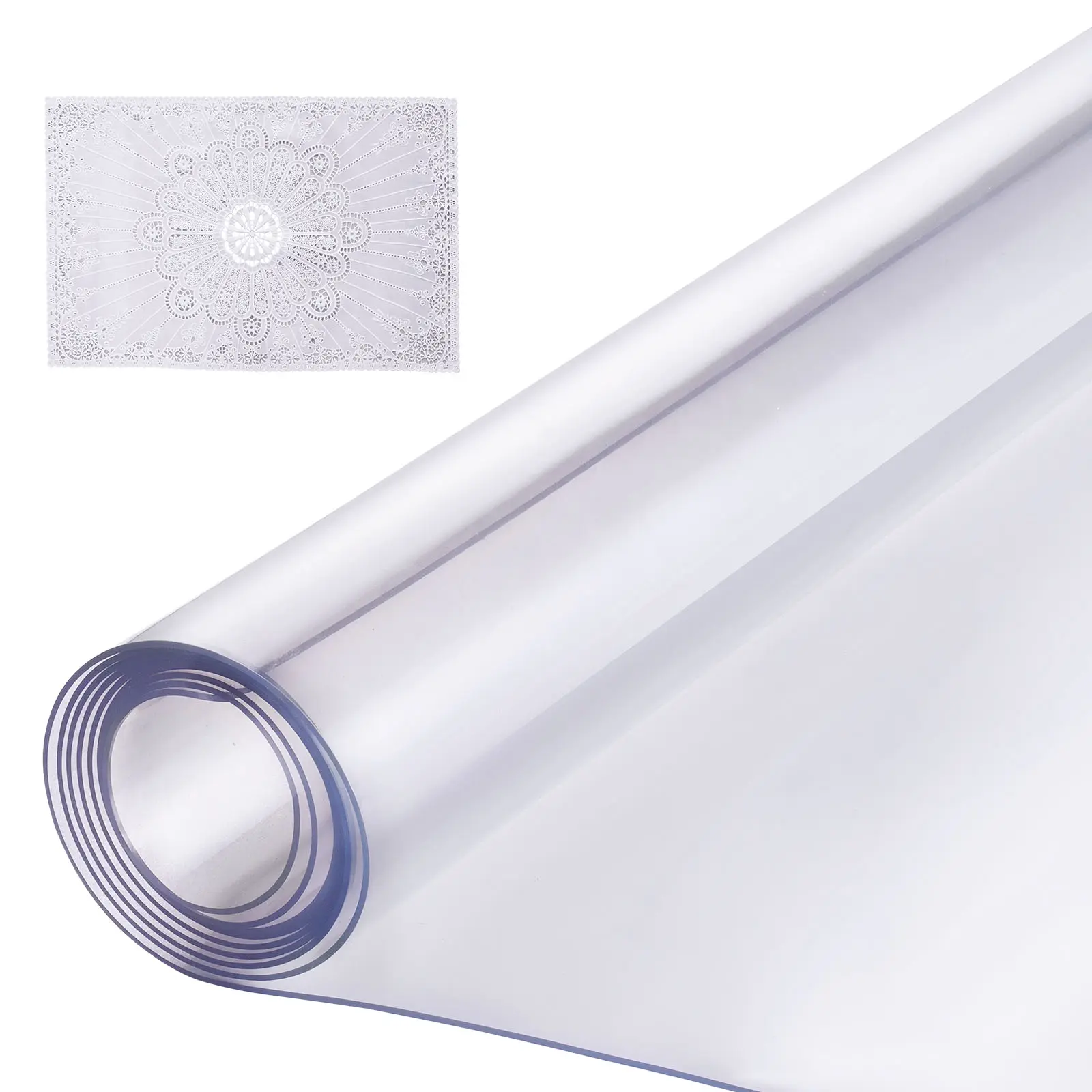 VEVOR Plastic Table Cover,  42 x 96 Inch 1.5 mm Thick Clear Table Protector, Rectangle PVC Desk Mat, Waterproof & Easy Cleaning Desk Pad Tablecloth, for Office Dresser Dining Room Table Night Stand,summerwins,outdoorfurnitureset