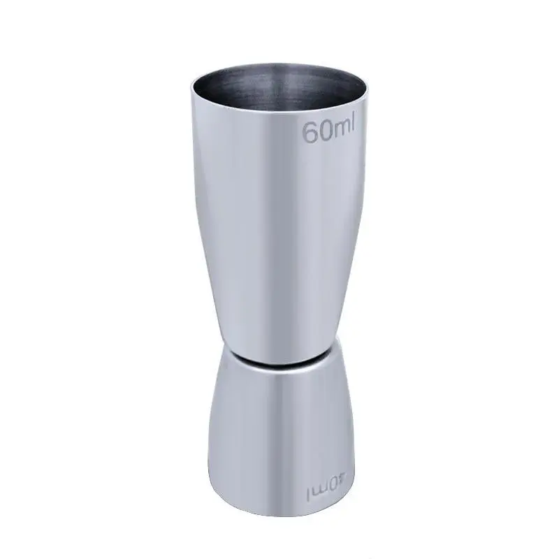 BarConic® Sturdy Stainless Steel Thumbs Up Jigger - 40ml-60ml Bar Utensil, Stands 4.13" Tall, With Measuring Scale for Cocktail Crafting