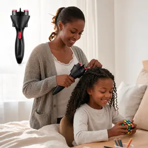 CESTVEEL  Automatic Hair Braider, Electric Auto Styling Tool for Women - French Dreadlock Braid Maker, Hair Twister Hairwaver Hair Curler Cordless Battery Powered summervibes☀️