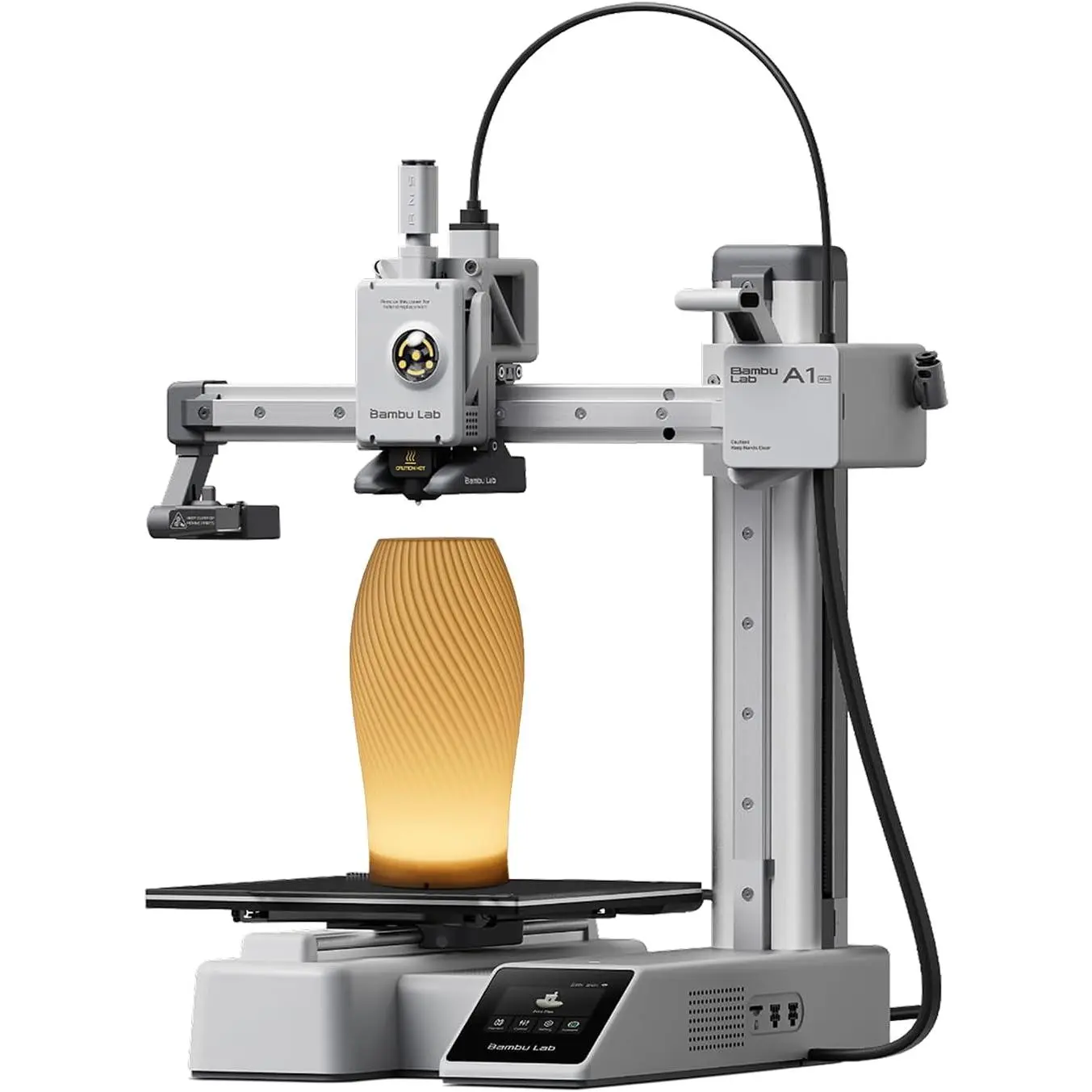 Mini 3D Printer + LED Lamp Kit, Ready-to-Use for Beginners | Beginner-Friendly Ecosystem with MakerWorld Model Library,Full-Auto Calibration & Active Flow Rate Compensation, ≤48 dB Quiet