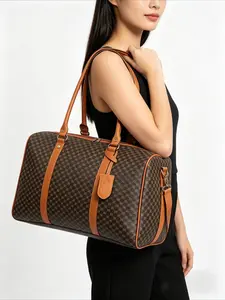 Men's Business Large Capacity Duffel Bag, Fashionable Zipper Travel Bag, Lightweight Foldable Travel Bag for Men, Travel Duffle Bag, Lightweight Weekender Bag