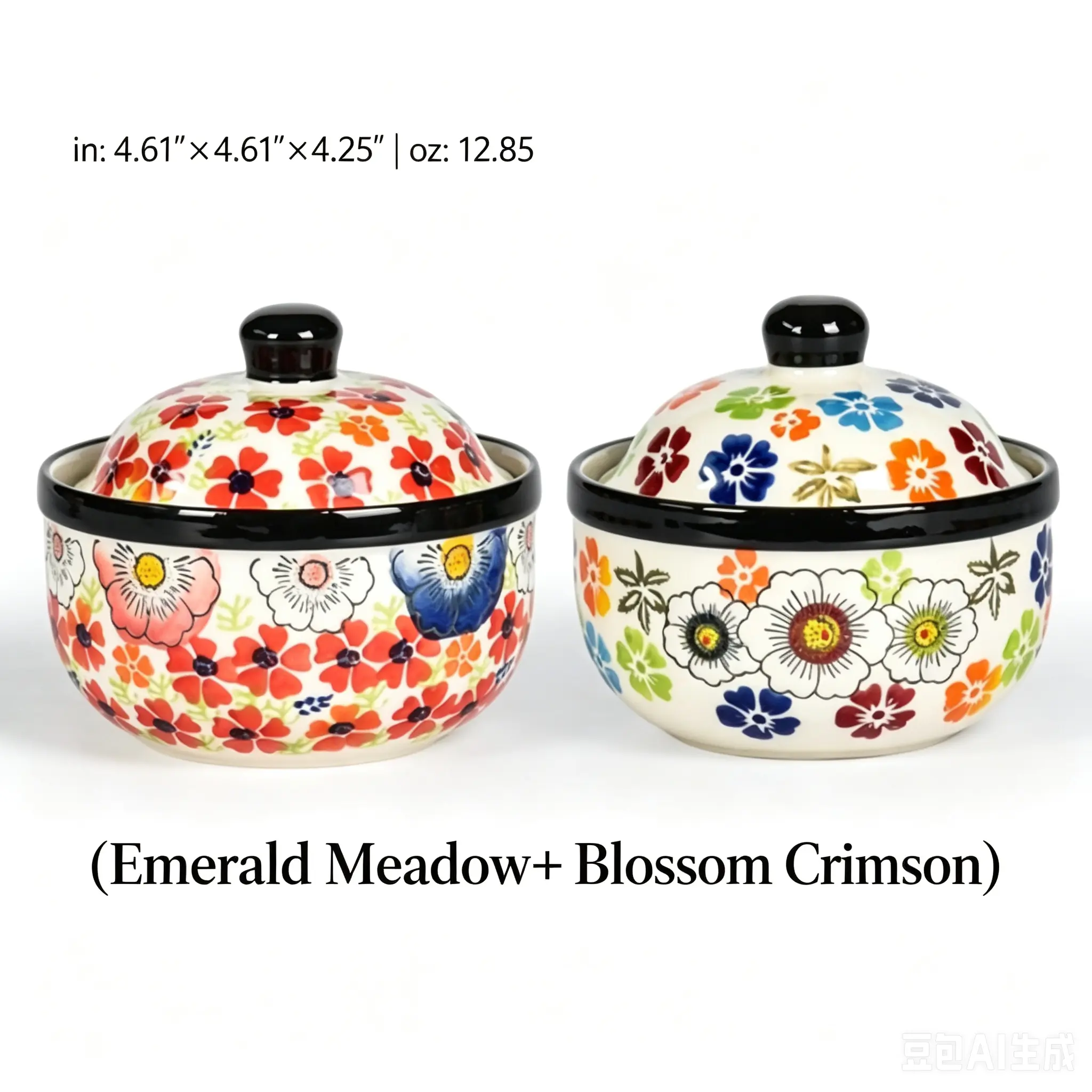 (Emerald Meadow+ Blossom Crimson)