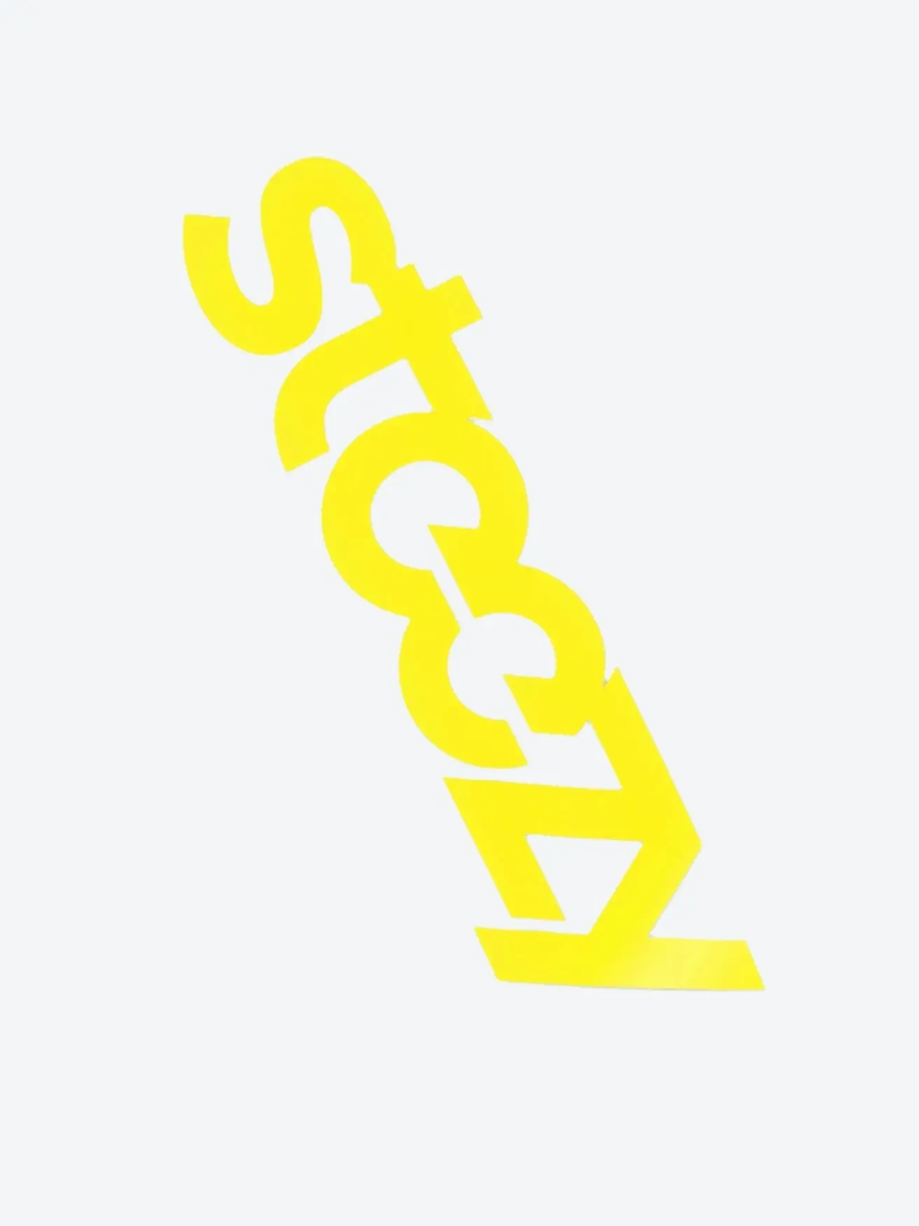 Yellow 12 Inch Vinyl Steezy Sticker