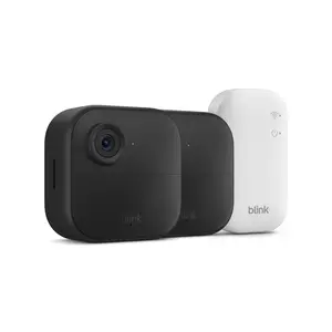 Blink Outdoor 4 Newest Model Wireless Security Camera System with 2 Cameras Sync Module & 2 Year Battery Life for Indoor Outdoor Use