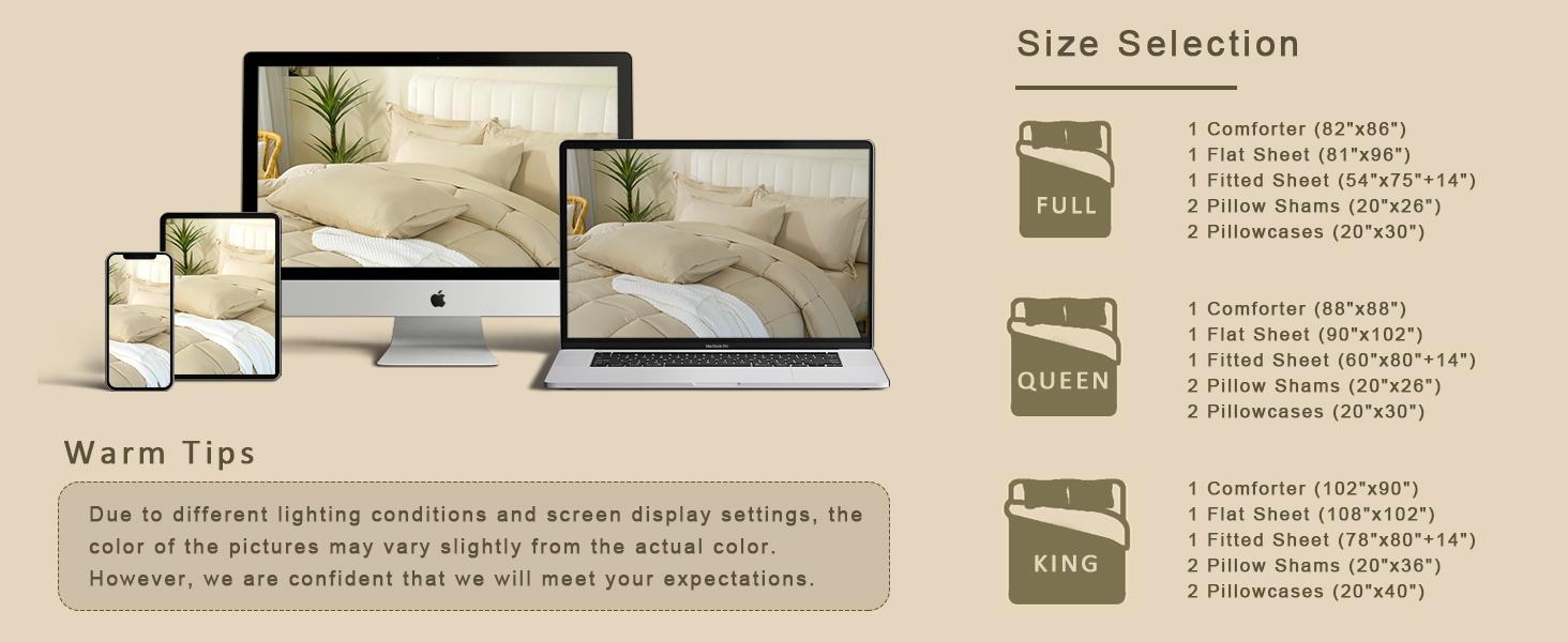 【Memorial Day Sale】DOWNCOOL 7pcs Lightweight Comforter Set, Bed in a Bag with 1 Comforter, 1 Flat Sheet, 1 Fitted Sheet,2 Pillowcaese, 2 Pillowshams, Soft Bedding Sets for All Seasons#tiktokshopmemorialday#DealsForYouDays 【Memorial Day Sale】DOWNCOOL 7pcs Lightweight Comforter Set, Bed in a Bag with 1 Comforter, 1 Flat Sheet, 1 Fitted Sheet,2 Pillowcaese, 2 Pillowshams, Soft Bedding Sets for All Seasons#tiktokshopmemorialday#DealsForYouDays