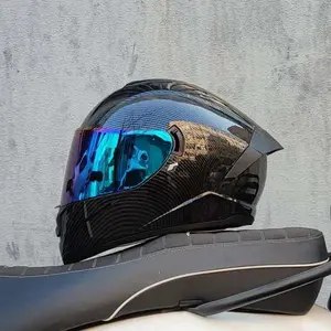 Professional racing dual lens safety helmet, off-road motorcycle full face protector, approved by DOT