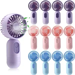 Portable Handheld Fan, USB Rechargeable Fan with 3 Speed Modes, Mini Electric Fan, Multifunctional Fan, Small Personal Fan for Stylish Women Men Office Outdoor Travel Camping