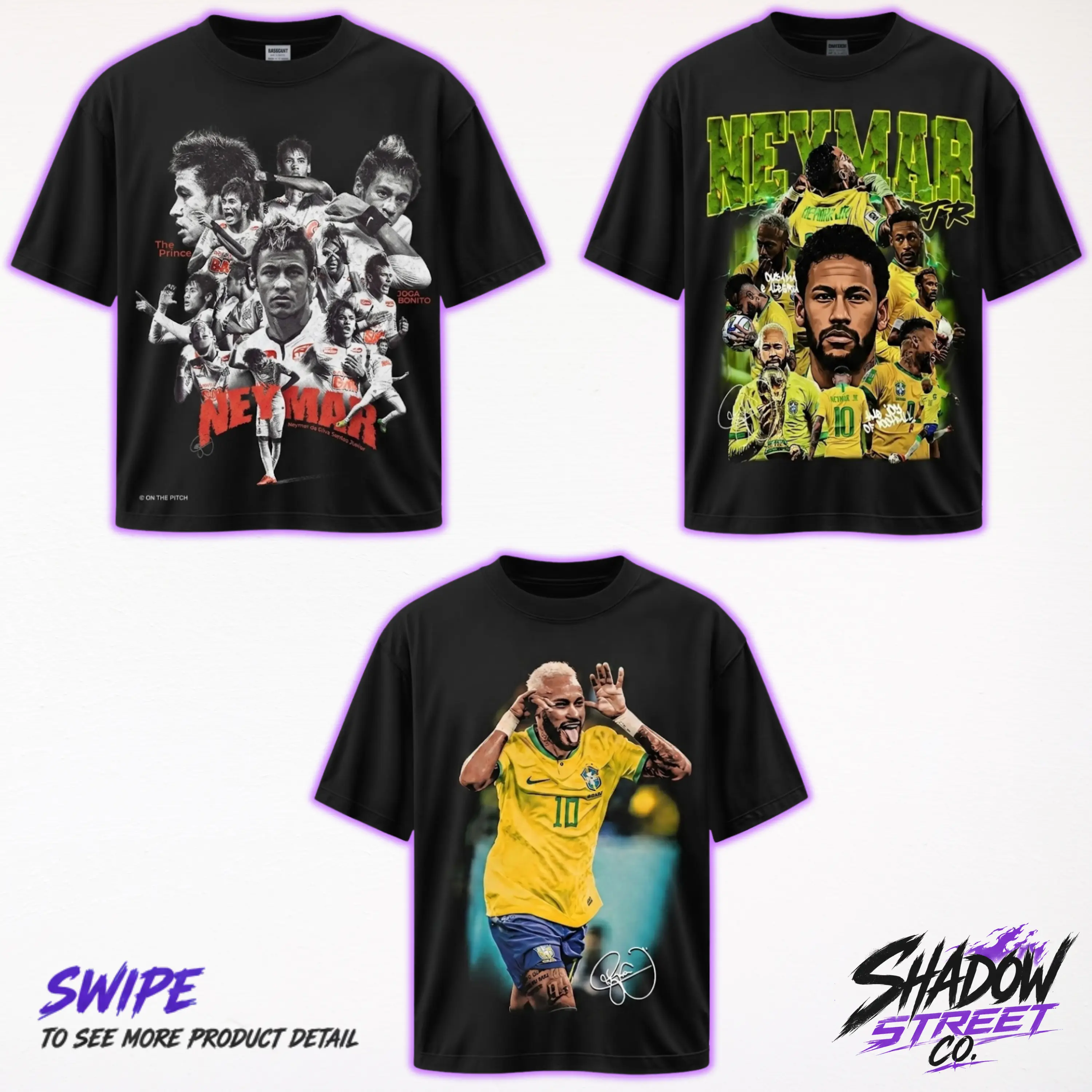 Neymar Jr Collection Soccer Graphic T-Shirt - Brazil National Team Fan Merchandise, The Big Tournament 2026 Inspired Soccer Tee, Vintage Style Premium Cotton Shirt, Unisex Soccer Apparel, Gameday Essential