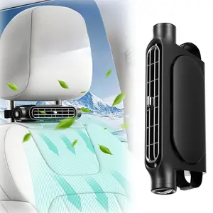 USB Plug-in Car Fan 2026, Portable Clip-on Backseat Fan, Silent Neck & Headrest Cooling Fan for All Vehicles (Cars, Vans, RVs, Trucks) - Essential for Travel & Teachers