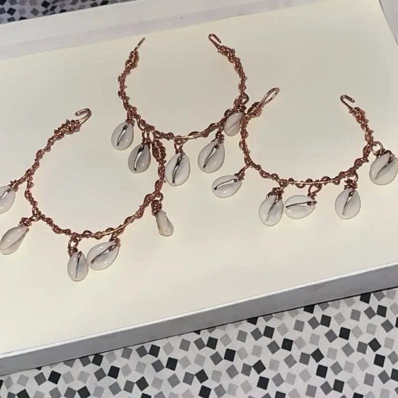 Cowrie Shell Copper Bracelet