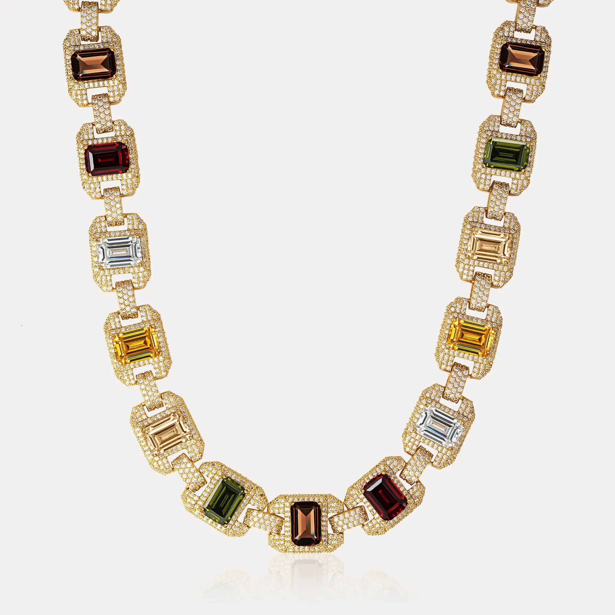 Riviera Gemstone Chain - Gold
