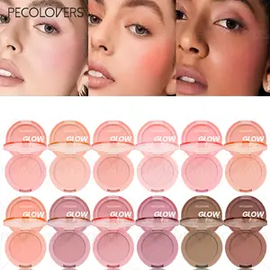 1PC Waterproof Blush Palette Pink Blush Palette Matte Finishes in Red Hues Makeup Palette Beauty Cosmetics