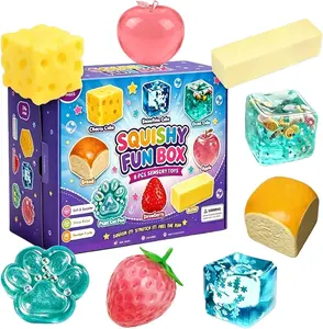 8-Piece Malt Sugar Squishy Blind Box Set, Slow-Return Stress Relief Fidget Toys,  Assorted Styles for Party Favors & Gifts