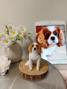 Personalized Custom Dog Wedding Cake Topper for Pets Birthday Anniversary Figurines Handcrafted Polymer Clay 2-6 Inches Unique Gift for Any Occasion