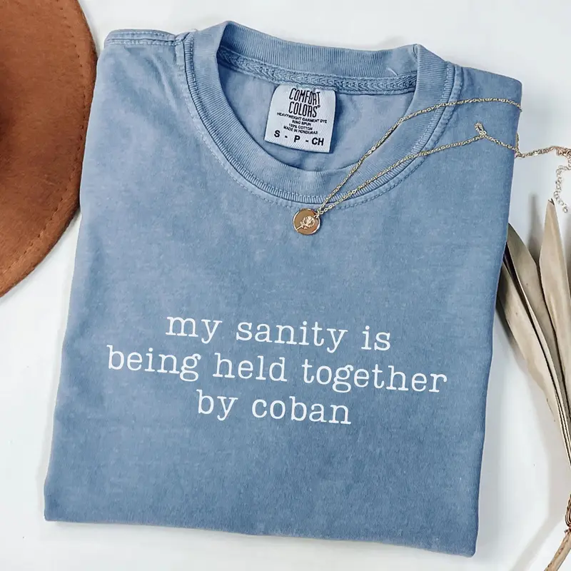 Comfort Colors My Sanity Is Being Held Together By Coban Shirt, Funny Nurse Shirt, Nurse Gift, Nurse Humor, Nursing School Shirt, Nurse Life