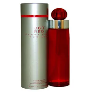 Perry Ellis 360 Red for Men, Eau de Toilette Spray, Woody Spicy Fragrance with Notes of Citrus, Cedarwood & Amber, Ideal for Daytime Wear, 6.8 fl oz