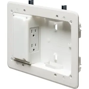 Arlington TVL508 Low Profile TV Box for Shallow Walls, 1/2" or 5/8" Drywall