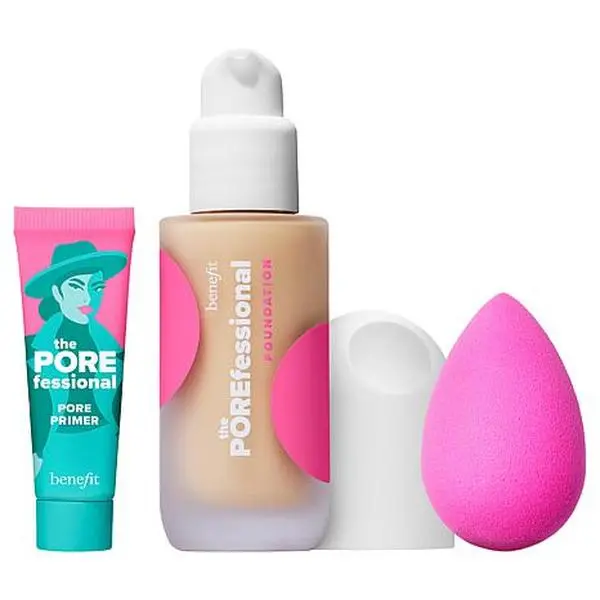 Benefit Cosmetics POREfessional Foundation & Primer Set w/ Sponge Benefit Cosmetics POREfessional Foundation & Primer Set w/ Sponge