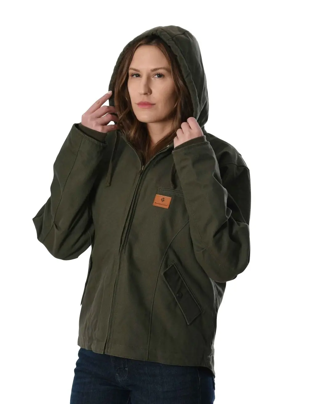 Women’s Sherpa-Lined Insulated Work Jacket – Heavy-Duty Canvas by Insulated Gear