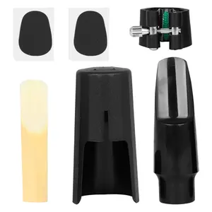 Love Tone Alto Saxophone Mouthpiece Set with Leather Clip, Reed, and Ligature, Bright Tone, Ideal for Beginners and Professionals
