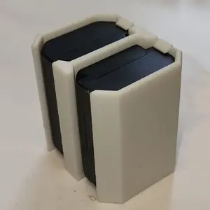 1PC Dual-Slot Battery Storage Case for Sony NP-FZ100, Battery Organizer Fits Sony A7 III/A7 IV/A7S III/A7R III/A7R IV/A1/A9, Camera Accessory (Batteries Not Included)