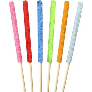 6 Mini Dusters for Cleaning Microfiber Detail Duster Sticks Fan Cleaning Brush Crevice Cleaning Tool AC Vent Cleaner Fan Blade Cleaner Dusters for Cleaning Home Car Window Blind