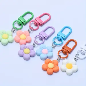 10-Pack Flower Keychains for Women Bags