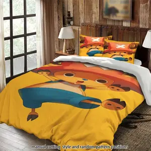 Chopper anime character 3-piece bedding set, perfect as a gift.