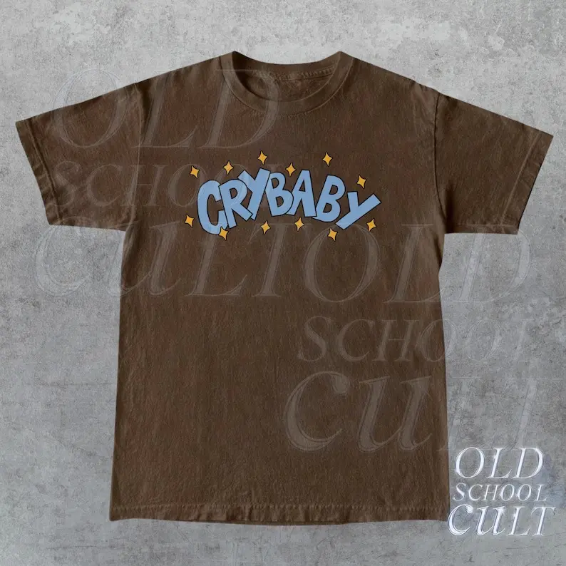 Crybaby Retro 90s Graphic T-Shirt, Vintage y2k Cute Shirt, Trendy 2000s Tee, Vintage Oversized Shirt, Adult Unisex Cotton Shirt, Trendy Tee