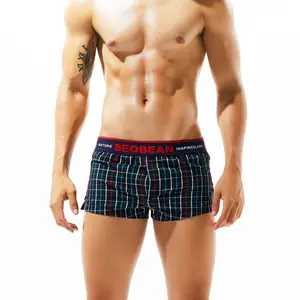 Seobean Hibin Men's Checked Plaid Pajama Set Sleeveless Above-The-Knee Shorts Machine Washable Standard Sizes for Summer Loungewear Homewear summervibes Menswear Nightwear Pjs Pyjamas Twilight
