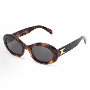 Pre-owned Brand New,Celine Triomphe Oval Sunglasses CL40194U